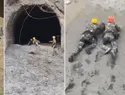 Rescatistas se arrastran por el lodo para salvar a atrapados en Nepal tras colapso de glaciar
