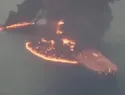 Guardia Revolucionaria de Irán reporta incendio de superpetrolero tras impacto de mina en el estrecho de Ormuz