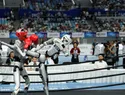 Robots humanoides chinos baten récords humanos en Juegos Mundiales de Beijing