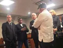 Francisco Javier García expresa condolencias al ex senador Eddy Mateo por fallecimiento de su hijo