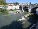 La sequía en Roma deja al descubierto los restos del antiguo Puente de Nerón en el río Tíber