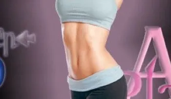 Un abdomen plano de forma saludable