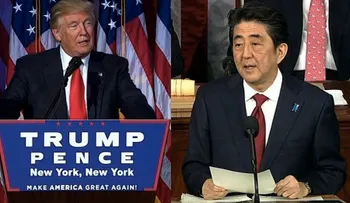 Donald Trump y Shizo Abe sostienen una "franca" primera reunión