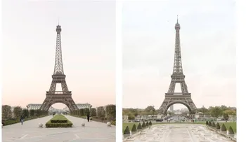 Estas son las impresionantes fotos de la réplica china de la ciudad de la luz