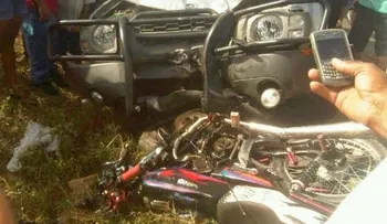 Yipeta atropella a motorista que huía de Amet