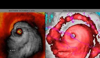 Captan un "espeluznante rostro" dentro del huracán Irma; dicen significa "la cara de la muerte y la destrucción"