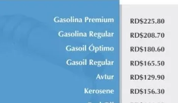Suben RD$5:00 al precio gasolina premium y RD$4:00 a la regular; GLP y el GN invariable