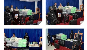DNCD decomisa 188 paquetes de cocaína en cinco maletas 