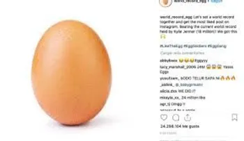 Se trata de una campaña de salud mental, el huevo más popular de Instagram