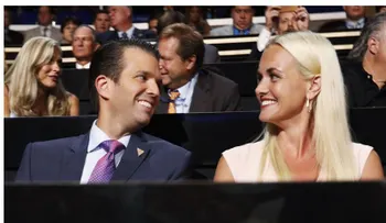 Hospitalizan a la sposa del hijo mayor de Trump, tras abrir un sobre con un polvo blanco