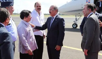 Danilo Medina llega a Nicaragua para reunión del SICA; retornaría este mismo martes 