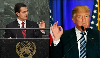 Trump llega a México para reunirse con el presidente Enrique Peña Nieto