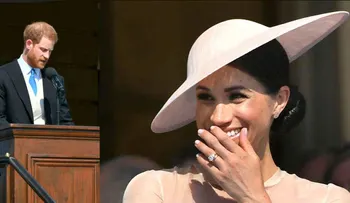 Meghan Markle no pudo contener la risa cuando el príncipe Harry fue "atacado" por una abeja 