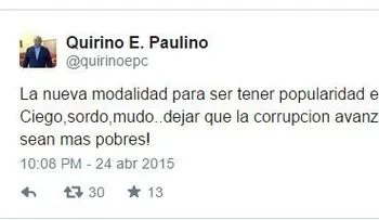 Quirino: En el Gobierno de Danilo Medina están los mismos corruptos 