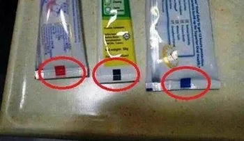 ¿Qué significan las marcas de colores que aparecen en los tubos de pasta de dientes?