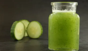 Mascarilla para las ojeras de pepino y manzana