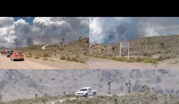 Misterio en el Área 51: Turistas filman densa nube de humo con forma de hongo (VIDEO)