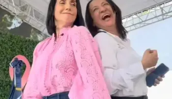 Raquel Arbaje se suma al trend "Dame Hombro" de Bulin 47 y Kevin Wai en actividad de #ChequeateRD