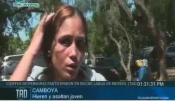 Aparece otra atracadora en Santiago (VIDEO)