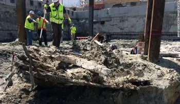 Encuentran los restos de un naufragio del siglo XIX en una obra en Boston