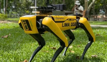 Usan un perro-robot en Singapur para la distancia social en parques