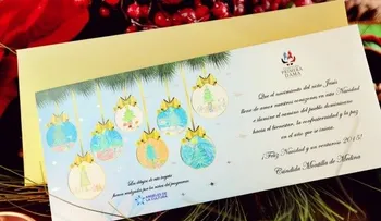 Angeles de la Cultura crean tarjetas de Navidad de la Primera Dama
