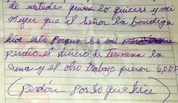 Un hombre se ahorca deprimido por una deuda y deja escalofriante carta