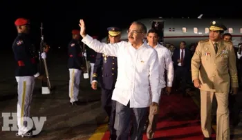 Danilo Medina regresa de Veracruz