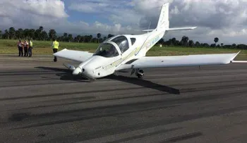 Avioneta accidentada tuvo problemas con el tren delantero; ocupantes salieron ilesos