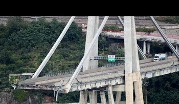 El impactante video del puente Morandi antes que se derrumbara