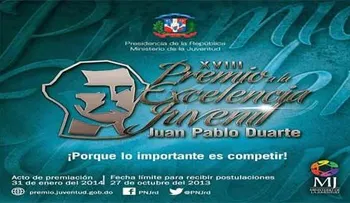 MJ entrega este viernes premio Excelencia Juvenil Juan Pablo Duarte  2014