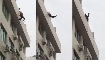 Su novia lo dejó y se tiró de un edificio