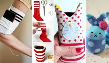 5 geniales ideas para reusar medias sin par