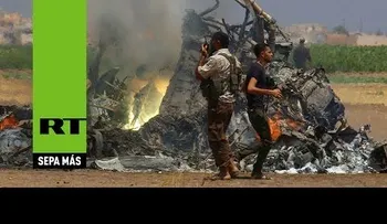 Derriban en Siria un helicóptero ruso con cinco personas a bordo (VIDEO)