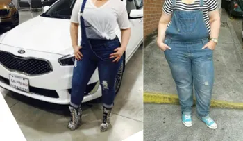 Modelo plus se viraliza recreando moda de famosas