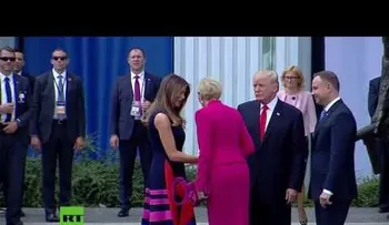 Primera dama de Polonia y su desplante a Donal Trump; se niega a saludarlo 