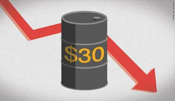 El precio del barril de petróleo cae a 30 dólares