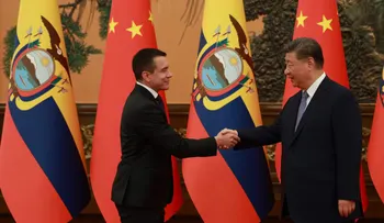 Daniel Noboa llega a China para una visita de Estado enfocada en comercio e inversiones