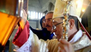 Presidente Danilo Medina felicita a Nicanor Peña y José Dolores Grullón por elección en la CED 