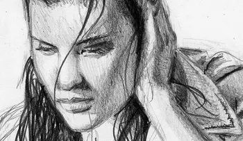 ¿Es una foto? No, es un dibujo a lápiz pintado por una adolescente 