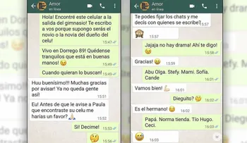 El divertido chat entre un joven y la persona que encontró el celular de su novia