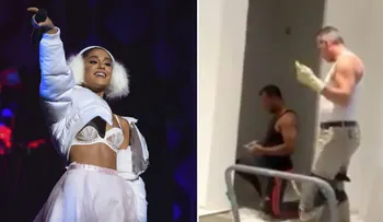 La cantante Ariana Grande viralizó a un albañil que baila una de sus canciones