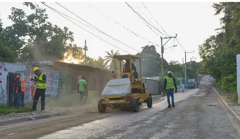 MOPC inició trabajos de asfaltado en provincia San Cristóbal