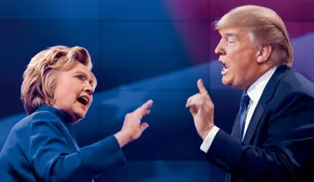 Trump salva los muebles en debate tras peor escándalo de su campaña