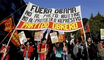 Miles protestan contra Obama en sur de Argentina