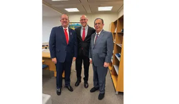 Gobernador Valdez Albizu y ministro Magín Díaz se reúnen con el director ejecutivo del FMI, André Roncaglia