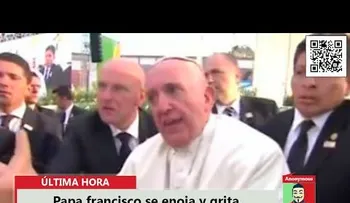 El papa enojado le grita: "No seas egoísta" (VIDEO)