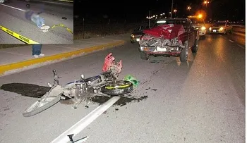 Joven de 24 años muere al chocar motocicleta con otro vehículo en Mao
