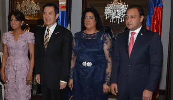 Presidenta del Senado, Cristina Lizardo, ofrece cena en honor al presidente de China, Taiwán, Ma Ying-jeou
