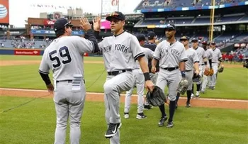 Yanquis completan barrida en Atlanta con paliza 			